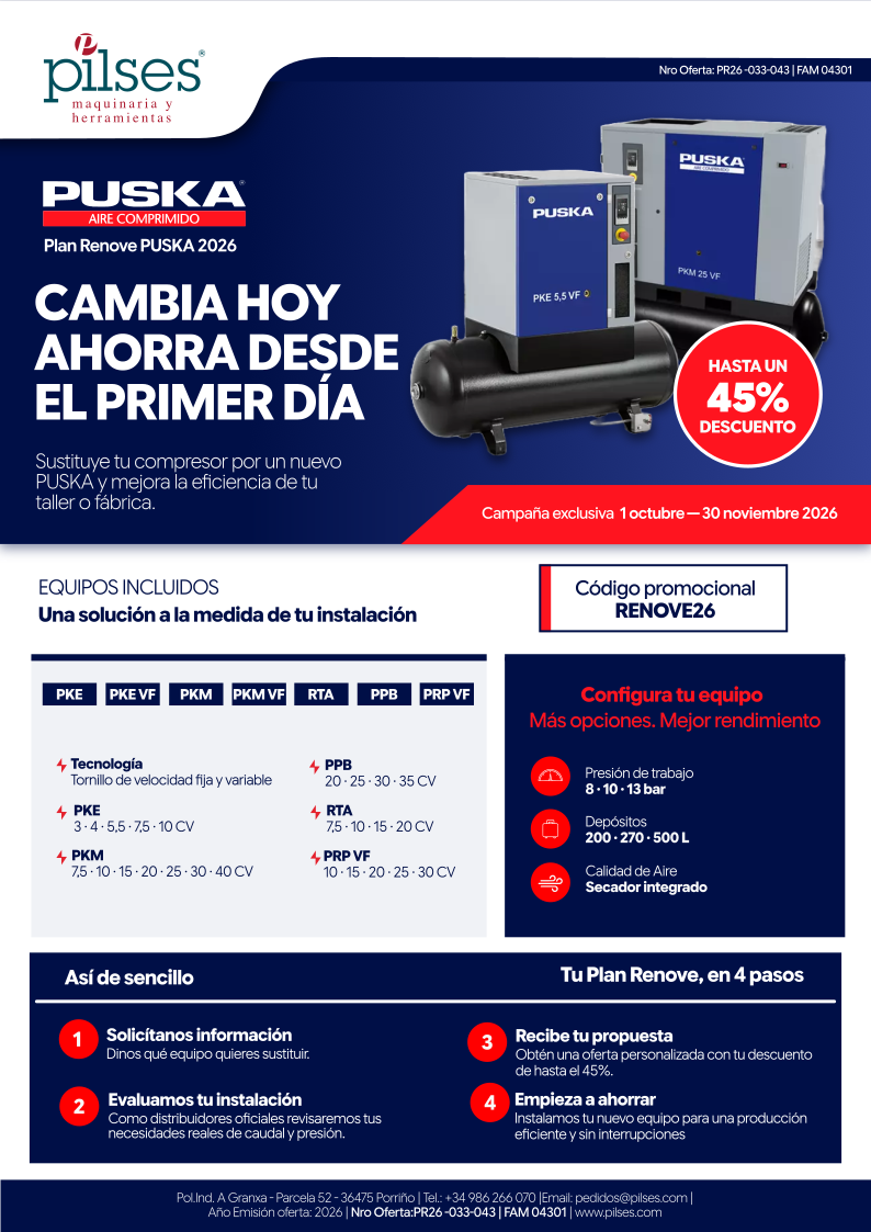 Plan Renove Puska 2026 -45%