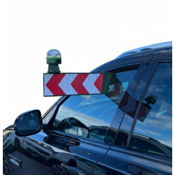 Kit Baliza Visibilidad Plus con Soporte Flecha | Compatible con Baliza V16 LED One Connected | Ref. 104975