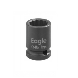 Short Impact Socket 1/2" - 10 mm | Fercar Europa 7211310 | Phosphated CrMo Steel