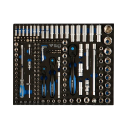 Foam module with 170 socket wrenches - Brilliant tools BT158170