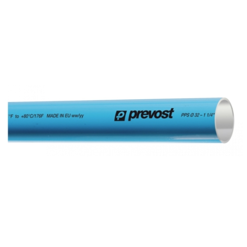 Blue aluminum tube for compressed air Ø32 L=5.5 m. - PREVOST PPS BTU3255